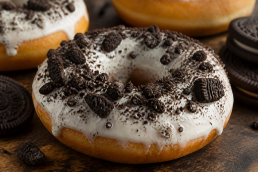 Cookies and cream donut