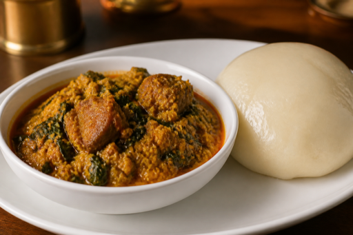 Egusi soup with swallow